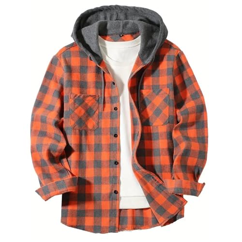 Black Friday Angebote 2024 Herren Freizeithemd Karierte Hemd Regular Fit Button Down Shirt Langarm Hemdbluse Winter Trachtenhemd Große Größen Karohemd Lässige Oberteile Longshirt Arbeitshemd von Generic