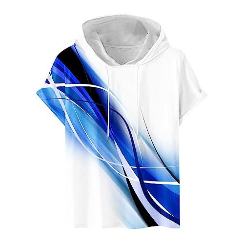 Black Friday Angebote 2025 Hoodie Damen Kurzarm Einfarbig Kapuzenpullover Modische Sweatshirt Mit Kapuze Locker Kapuzenpulli Plus Size Hoody Oberteile Bequem Baumwolle Bluse Sommer Klassisch von Generic