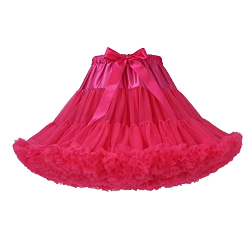 Blauer Rock Mit Tüll Karneval Kostüm 50er Tütü Rock Kurz Ballett Unterröcke Sorgen Petticoat Tutu für Blickdichte Tuturock Röcke Faschingkostüm Rockabilly Tanzkleid Ballkleid Abendkleid von Generic