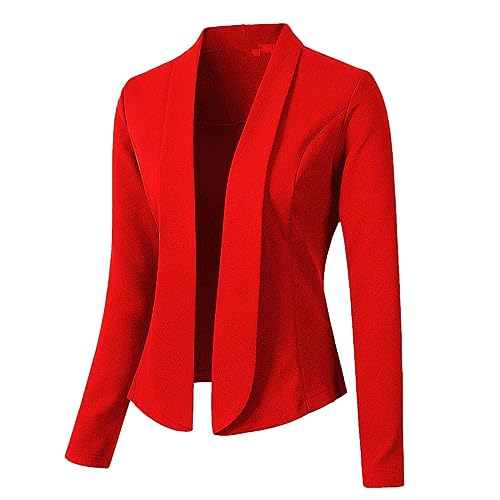 Blazer Damen Elegant Sportlich Büro Blazerjacke,Grau Blazer,Samtblazer Rot,Blazer Zweiteiler Damen,Damen Blazer Orange,Bomberjacke Weiß,Blazer Pink Damen von Generic
