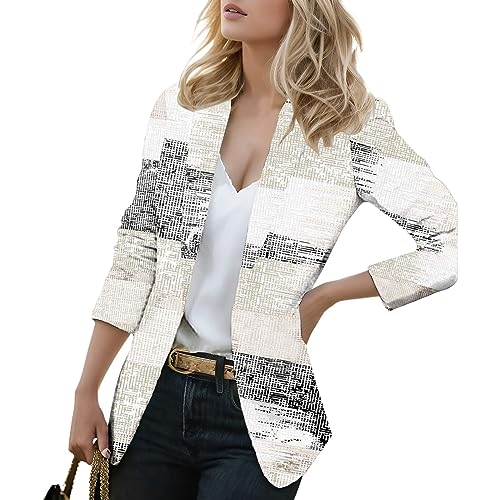 Blazer Für Damen Geschäft Büro Blazer Trenchcoat,Schwarzer Longblazer Damen,Bomber Winterjacke Damen,Blazer Altrosa,Blazerkleid Grün,Jersey Blazer Schwarz,Blazer Glitzer von Generic