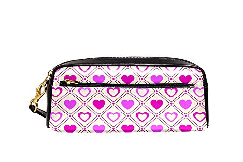 Bleistift Beutel Liebe Rosa Hintergrund Federmappe Tragbar Federmäppchen Praktischem Pencil Case Für Erwachsener Mädchen Unisex von Generic