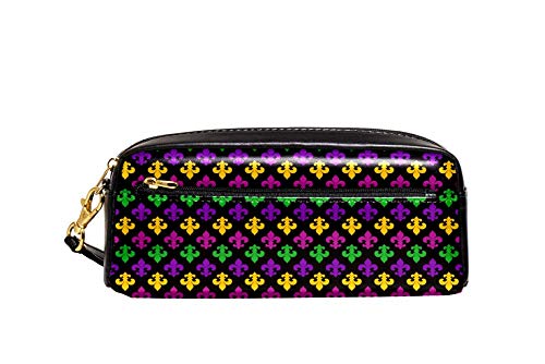 Bleistift Beutel Mardi Gras Karneval Nahtlose Muster Federtasche Große Kapazität Stifte-Organizer Tragbar Bleistiftetui Für Unisex Mädchen Jungen von Generic