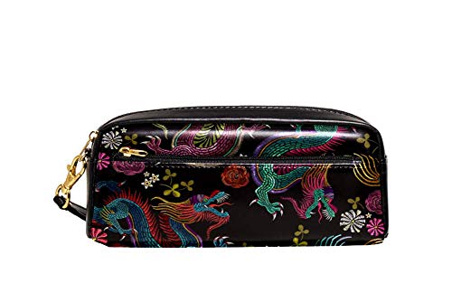 Bleistift Tasche Gestickter Drache Stiftetasche Griff Strapazierfähig Federmäppchen Praktischem Stifte-Organizer Für Unisex Jungen Erwachsene von Generic
