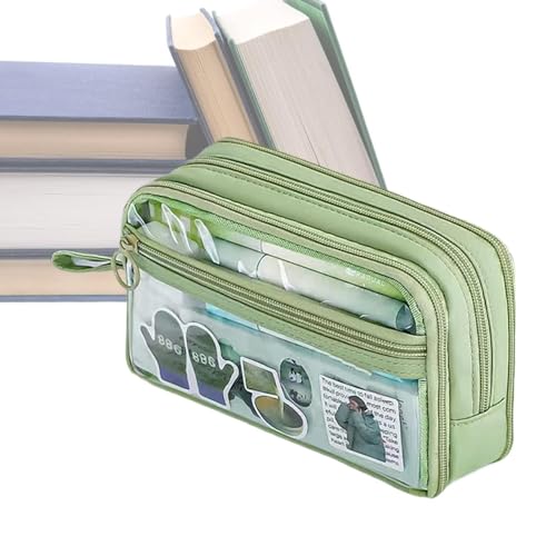 Bleistiftbeutel | Tragbarer Bleistift -Beutel Organizer mit Reißverschluss - ästhetischer Stiftbeutel, Schreibwarenspeicherbeutel für Stifte, Stifte, Karten von Generic