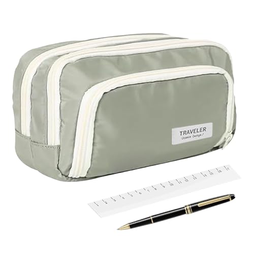 Bleistiftbeutel - ästhetischer Bleistiftfall | Speicherorganisator für Briefpapier Kindergarten Schüler Travel College School Geburtstag Weihnachten Rucksack von Generic