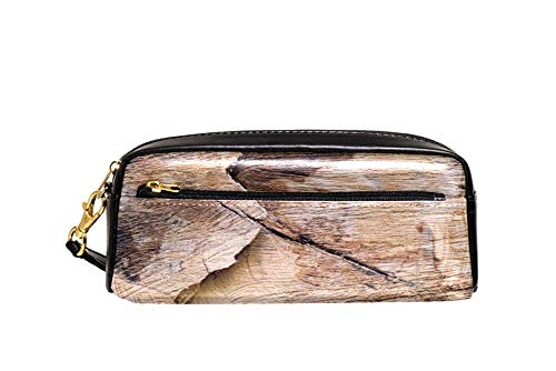 Bleistiftetui Holz Jahresring Textur Federtasche Premium Stiftetasche Griff Tragbar Stiftemappe Für Jungen Erwachsener Schulsachen von Generic