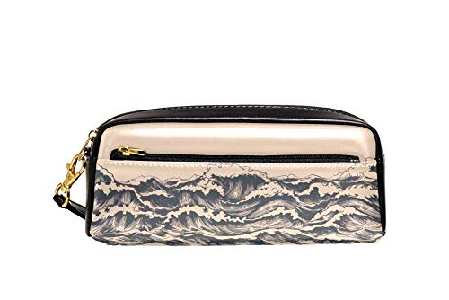 Bleistiftetui Meer Ocean Wellen Bleistift Tasche Premium Federmäppchen Praktischem Bleistift Beutel Für Mädchen Erwachsener Teenager von Generic