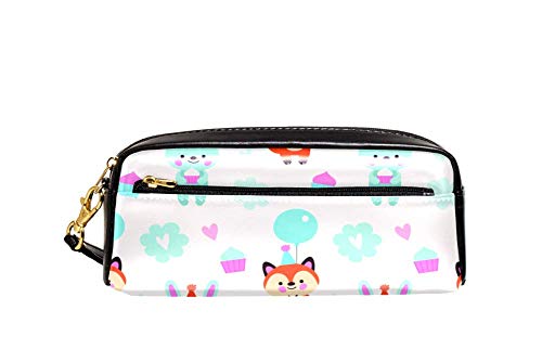 Bleistifttasche Fuchs Und Kaninchen Halten Kuchen Und Ballon Stiftetasche Praktischem Briefpapier Tasche Tragbar Pencil Case Für College-Studenten Teenager Studenten von Generic