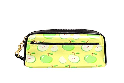 Bleistifttasche Grüne Äpfel Hintergrund Bleistift Beutel Große Kapazität Federmäppchen Strapazierfähig Stiftetasche Für Büro College-Studenten Mädchen von Generic