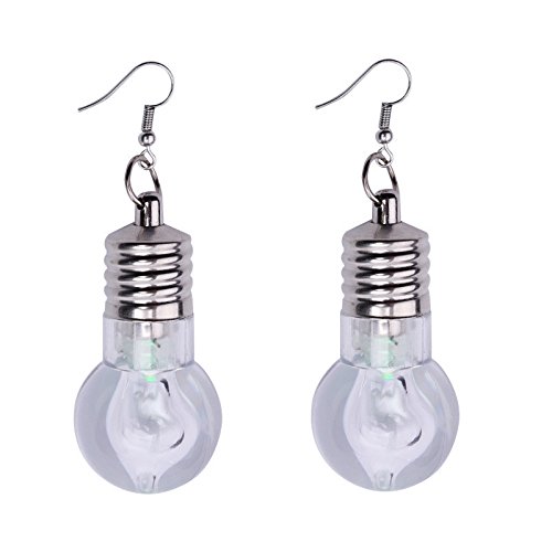 Blinkende Mode Licht LED 2 Paar Bulb Up Ohrring für Frauen von Generic