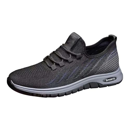 Blitzangebote Walkingschuhe Herren Freizeitschuhe Mesh Atmungsaktive Sneaker Turnschuhe Leichter Slip On Sportschuhe Laufschuhe Weicher Sohle Stoffschuhe Lightweight Joggingschuhe von Generic