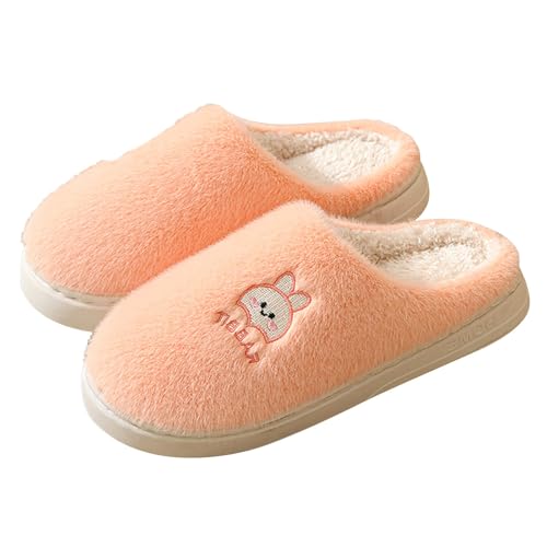 Blitzangebote des Tages Hausschuhe Damen Winter Wärme Pantoffeln Herren with Memory Foam Kordsamt Voll Plüsch Weiche Warm Filzpantoffeln Frauen Bequeme Slippers Unisex Plüsch Schuhe von Generic