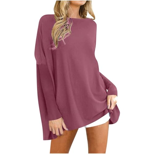 Blitzangebote des Tages Langarmshirt Damen Einfarbig Pullover Elegant Oberteile Lang Rundhals Bluse Winter Lockere Pulli Große Größen Tunika Leichte Longbluse Bequemer Shirt Essentials Blitzangebote des Tages Langarmshirt Damen Einfarbig Pullover Elegant Oberteile Lang Rundhals Bluse Winter Lockere Pulli Große Größen Tunika Leichte Longbluse Bequemer Shirt Essentials von Generic