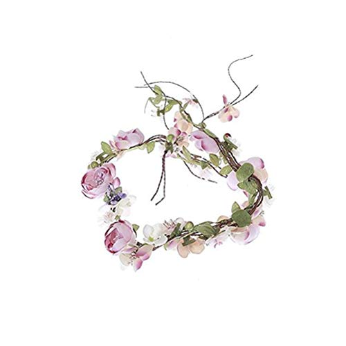 Blumenkrone, Stirnband mit verstellbarem Band für Frauen oder Mädchen als Haarschmuck von Generic