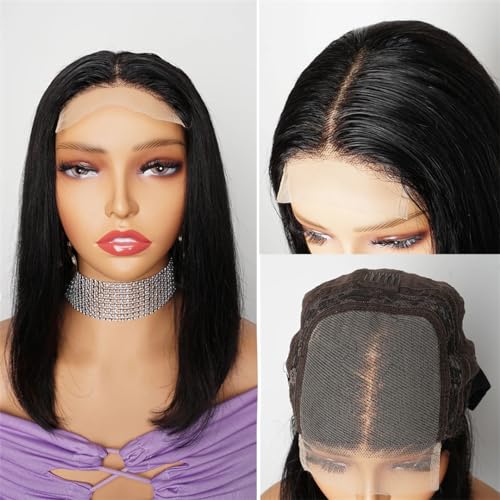 Bob Perücke Glueless Lace Pront Perücke Ombre Blonde Ingwer Echthaarperücken por Frauen Mittelteil Transparente Spitze von Generic