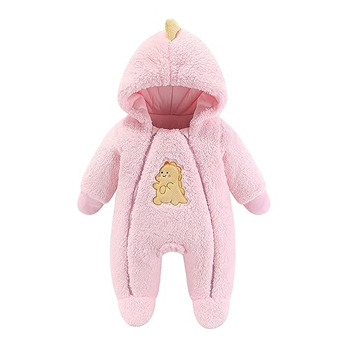 Body Baby Langarm Erstausstattung Baby Baby Mädchen Jungen Winterkleidung Schneeanzug Teddybär Outfit Neugeborenen Fleece Jumpsuit Mantel Kapuzenanzug von Generic