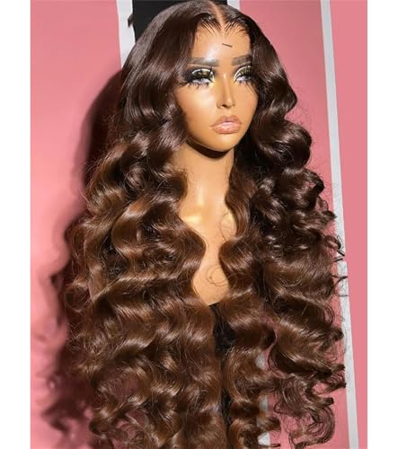 Body Wave Spitze Vorne Menschliches Haar Perücken Für Frauen 13X4 13X6 Hd Spitze Frontalperücke Brasilianische Glühlose Menschliche Haarperücken 4x4 Closure Wig 26 Inch 180 Density von Generic
