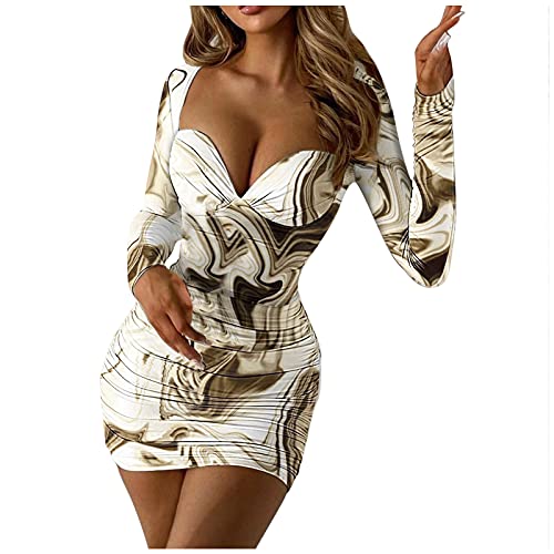 Bodycon Kleid Damen Abendkleid,Minikleid Damen Langarm,Partykleid Damen Sexy V-Ausschnitt Mini Kleider Eng Cocktailkleid Kurz Ruched Ballkleid Etuikleid Wickelkleid Abendkleider Elegant für Hochzeit Bodycon Kleid Damen Abendkleid,Minikleid Damen Langarm,Partykleid Damen Sexy V-Ausschnitt Mini Kleider Eng Cocktailkleid Kurz Ruched Ballkleid Etuikleid Wickelkleid Abendkleider Elegant für Hochzeit von Generic