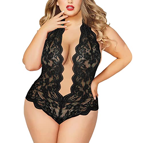 Bodysuits Dessous Set Schwarze Tanga Reizwäsche Sexy Sexy Nightwear Nachthemd Slips Rot Negligee Frauen Spitze Für Sex Lingerie Unterwäsche Kostüme Outfit Dessous Damen Sexy Unterwäsche von Generic