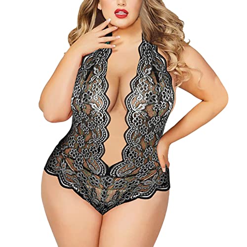 Bodysuits Dessous Set Schwarze Tanga Reizwäsche Sexy Sexy Nightwear Nachthemd Slips Rot Negligee Frauen Spitze Für Sex Lingerie Unterwäsche Kostüme Outfit Dessous Damen Sexy Unterwäsche von Generic