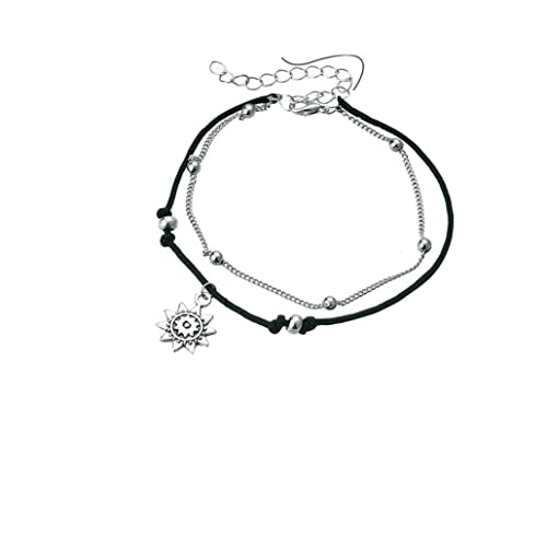 Bohemian Antik Silber geschnitzt Sun Beach Fußgelenke Legierung Füße Hervorragende Qualität von Generic