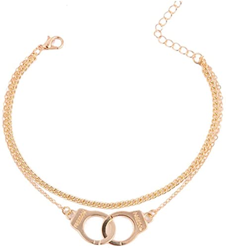 Boho Doppel Knöchel Armbänder Handschellen Sommer Fußkettchen Kette Strand Fuß Schmuck für Frauen Professional und Fashion von Generic