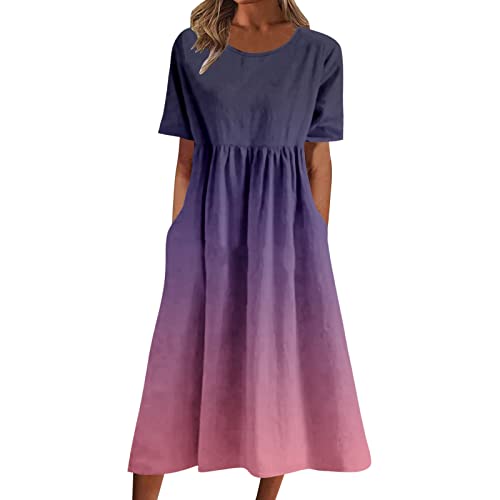 Boho Kleid Damen Sommerkleid,Blusenkleid Damen,Weißes Kleid Mit Spitze,Blumen Kleider Trend,Sommerkleid Neon,Satin Hochzeitskleid,Leinen Sommerkleider Damen,Mode Für Mollige Frauen von Generic