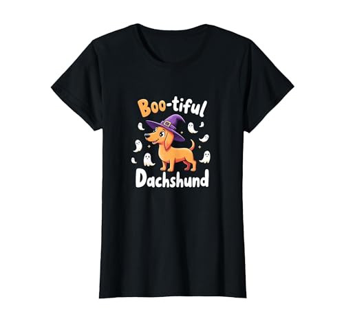 Boo-Tiful Dackel Halloween Sweatshirt Gruseliger Hundeliebhaber T-Shirt, Damen, Schwarz, XS Boo-Tiful Dackel Halloween Sweatshirt Gruseliger Hundeliebhaber T-Shirt, Damen, Schwarz, XS von Generic