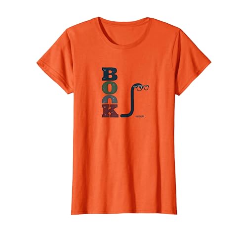 Bookworm Clever Typografie für Buchliebhaber T-Shirt, Damen, Orange, 3XL Bookworm Clever Typografie für Buchliebhaber T-Shirt, Damen, Orange, 3XL von Generic