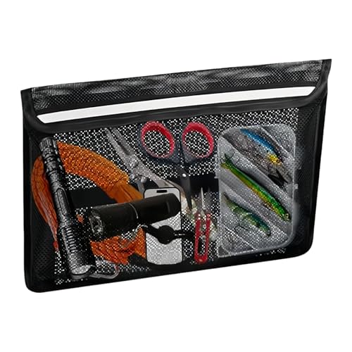 Bootsbeutel - Fischereiködertasche | Marine Organizer | Boot Organisator Net | Selbstklebende Taschen | Nicht Bohrende Boote Organisatoren Accessoire Für Taschenlampe Fischerei Tackle Handschuhe Rettu von Generic