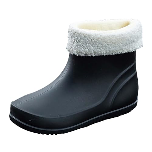 Bootsschuhe Danmen Halbhohe Stiefeletten Leichte Atmungsaktiv Gummi Stiefeletten Kurze Gartenschuhe Lässig Halbhoch Kurz Mode Für Gartenarbeit Landwirtschaft Angeln von Generic