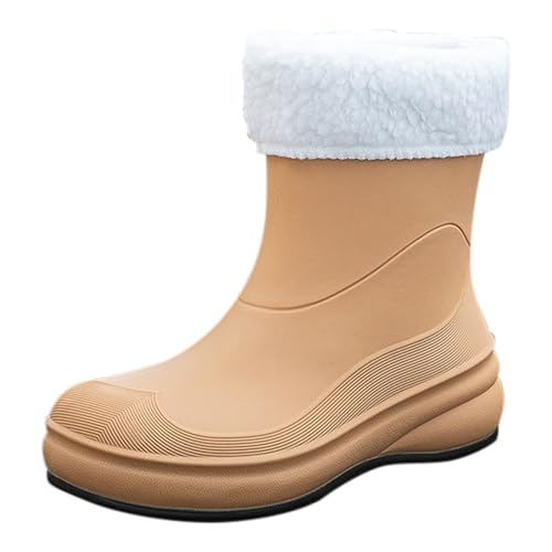 Bootsschuhe Unisex Halbhoch Barfuß Gummistiefel Weitschaft Gummi Stiefeletten Gummistiefeletten Leicht Erwachsene Atmungsaktiv Spaziergang Mit Dem Hund von Generic