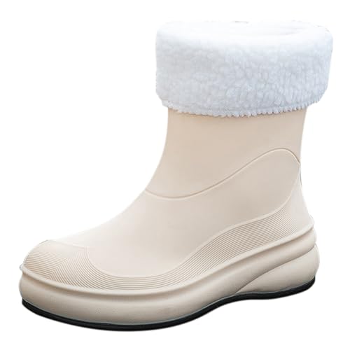 Bootsschuhe Unisex Halbhoch Barfuß Gummistiefel Weitschaft Gummi Stiefeletten Gummistiefeletten Leicht Erwachsene Atmungsaktiv Spaziergang Mit Dem Hund von Generic