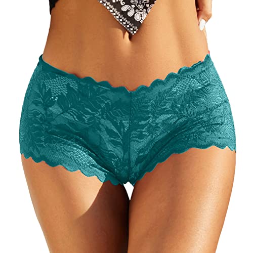 Boxershorts Damen Unterwäsche Hipster Nahtlos Bauchweg Unterhose Mittel Taille Damenslip Panties Boxer Elastisch Unterwäsche Frauen Slips Mit Spitze Skinny Damen Unterhosen Taillenslips von Generic