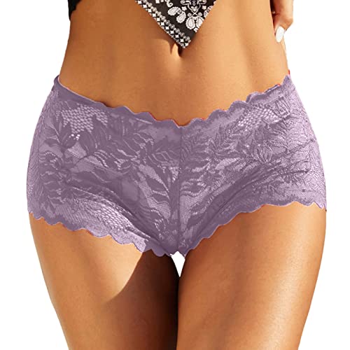 Boxershorts Damen Unterwäsche Hipster Nahtlos Bauchweg Unterhose Mittel Taille Damenslip Panties Boxer Elastisch Unterwäsche Frauen Slips Mit Spitze Skinny Damen Unterhosen Taillenslips von Generic