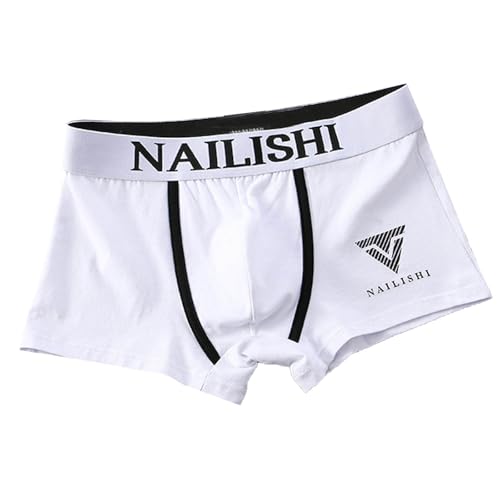 Boxershorts Herren Bambus Baumwolle Unterhosen Sport Unterwäsche Weit Herrenunterhosen Locker Retroshorts Underwear Shortys Winter Boxer Weiche Trunks Angebote Weiß L von Generic