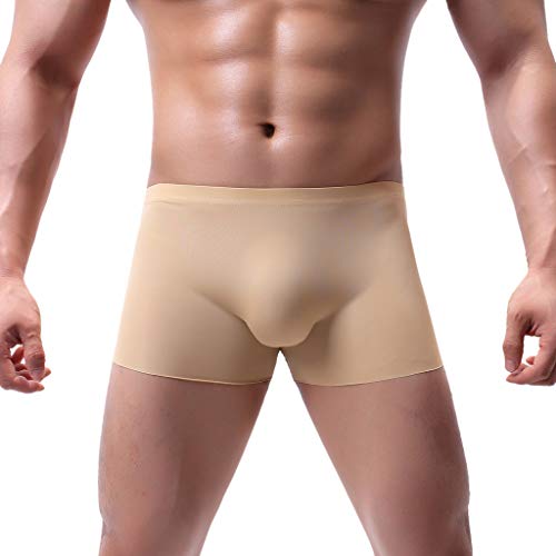 Boxershorts Herren Briefs Boxershort Retroshorts Mesh Boxer Briefs Baumwolle Boxershorts Sommer Mittlerer Taille Männer Atmungsaktive Sportunterwäsche Henrren Slips von Generic