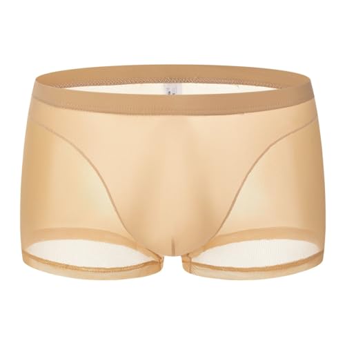 Boxershorts Herren Briefs Boxershort Retroshorts Mesh Boxer Briefs Baumwolle Sommer Männer Atmungsaktive Sportunterwäsche Slips von Generic