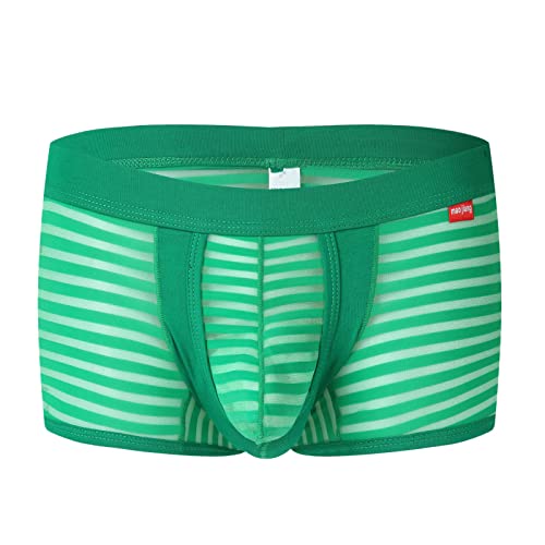 Boxershorts Herren Netz Unterhose Mesh Unterwäsche Männer Durchsichtige Reizwäsche Sexy Transparente Reizunterwäsche Atmungsaktiv Tangaslip Lover Geschenk Grün L Boxershorts Herren Netz Unterhose Mesh Unterwäsche Männer Durchsichtige Reizwäsche Sexy Transparente Reizunterwäsche Atmungsaktiv Tangaslip Lover Geschenk Grün L von Generic