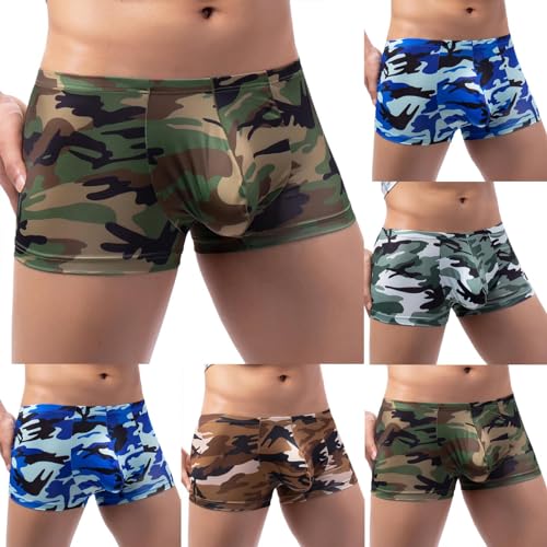 Boxershorts Herren Tarnung Unterhosen Eisseide Unterwäsche Dünn Underwear Retroshorts Lockere Boxer Sport Herrenunterhosen Baumwolle Herren-Shortys Angebote Armeegrün XXL Boxershorts Herren Tarnung Unterhosen Eisseide Unterwäsche Dünn Underwear Retroshorts Lockere Boxer Sport Herrenunterhosen Baumwolle Herren-Shortys Angebote Armeegrün XXL von Generic