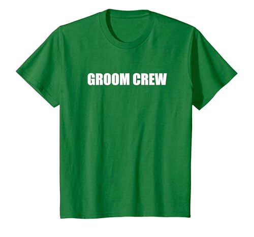 Bräutigam Crew T-Shirt, Kinder, Dunkelgrün, 128 Bräutigam Crew T-Shirt, Kinder, Dunkelgrün, 128 von Generic