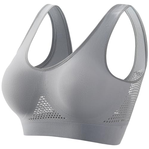 Breathable Cool Liftup Air Bra, 2024 Neuer Großer Air-BH, Bequemer BH Atmungsaktiver und Bequemer Mesh-Sport-BH, Sport BH Damen Ohne Bügel Starker Halt für Damen von Generic