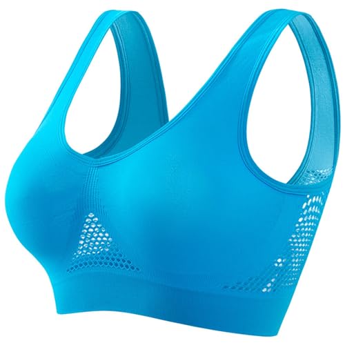 Breathable Cool Liftup Air Bra, 2024 Neuer Großer Air-BH, Bequemer BH Atmungsaktiver und Bequemer Mesh-Sport-BH, Sport BH Damen Ohne Bügel Starker Halt für Damen von Generic