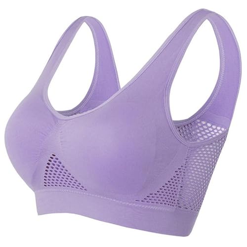 Breathable Cool Liftup Air Bra, Großer Air-BH, Bequemer BH Atmungsaktiver und Bequemer Mesh-Sport-BH, Sport BH Ohne Bügel Starker Halt für Damen von Generic