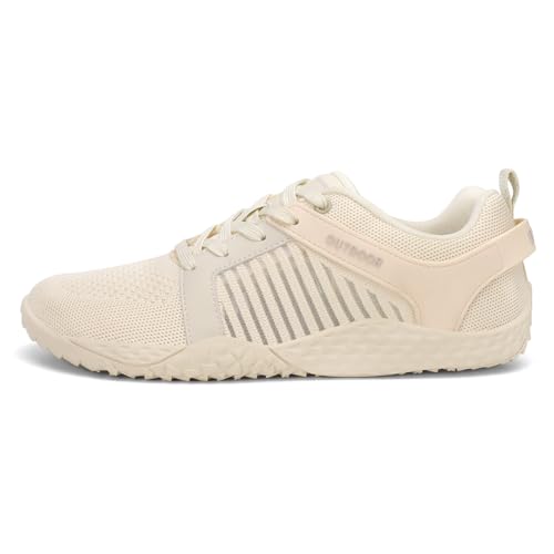 Breite Barfußschuhe Damen Herren Leichte rutschfeste Trekking Schuhe Atmungsaktive Mesh Laufschuhe for Wandern Klettern von Generic
