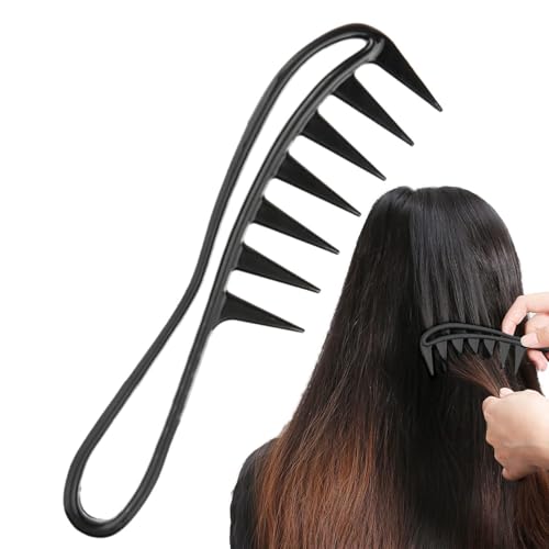 Breiter Zahnkamm – Lockenkamm | Großer Zahnkamm zum Bürsten von , verhedderungsfreier Entwirrungskamm, Shampoo-Kamm zum Stylen für Frauen und Mädchen Breiter Zahnkamm – Lockenkamm | Großer Zahnkamm zum Bürsten von , verhedderungsfreier Entwirrungskamm, Shampoo-Kamm zum Stylen für Frauen und Mädchen von Generic