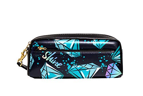 Briefpapier Tasche Abstraktes Diamantglanzmuster Federmappe Stylisches Bleistift Beutel Premium Federmäppchen Für Mädchen Studenten Erwachsene von Generic