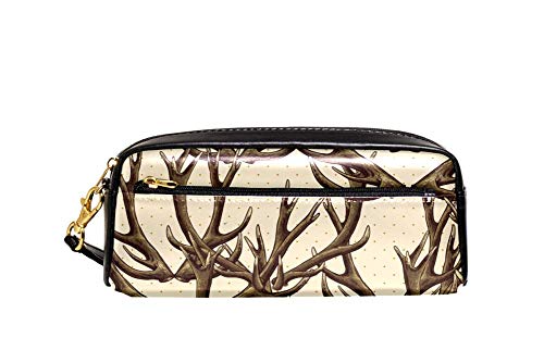 Briefpapier Tasche Hirschgeweih Stifte-Organizer Praktischem Stiftemappe Mit Reißverschluss Bleistifttasche Für Schule Mädchen Erwachsener von Generic