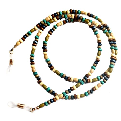 Brillenkette aus Holz im Bohemian-Stil, wunderschönes und langlebiges Brillenband, mehrfarbig, One size von Generic
